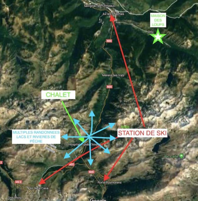Chalet 6B Dans Les Pyrenees Proche D'Andorre LʼHospitalet-près-lʼAndorre Bagian luar foto